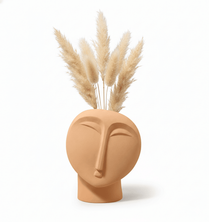 Novita Casa - Modern Abstract Face Ceramic Vase - Novita Casa