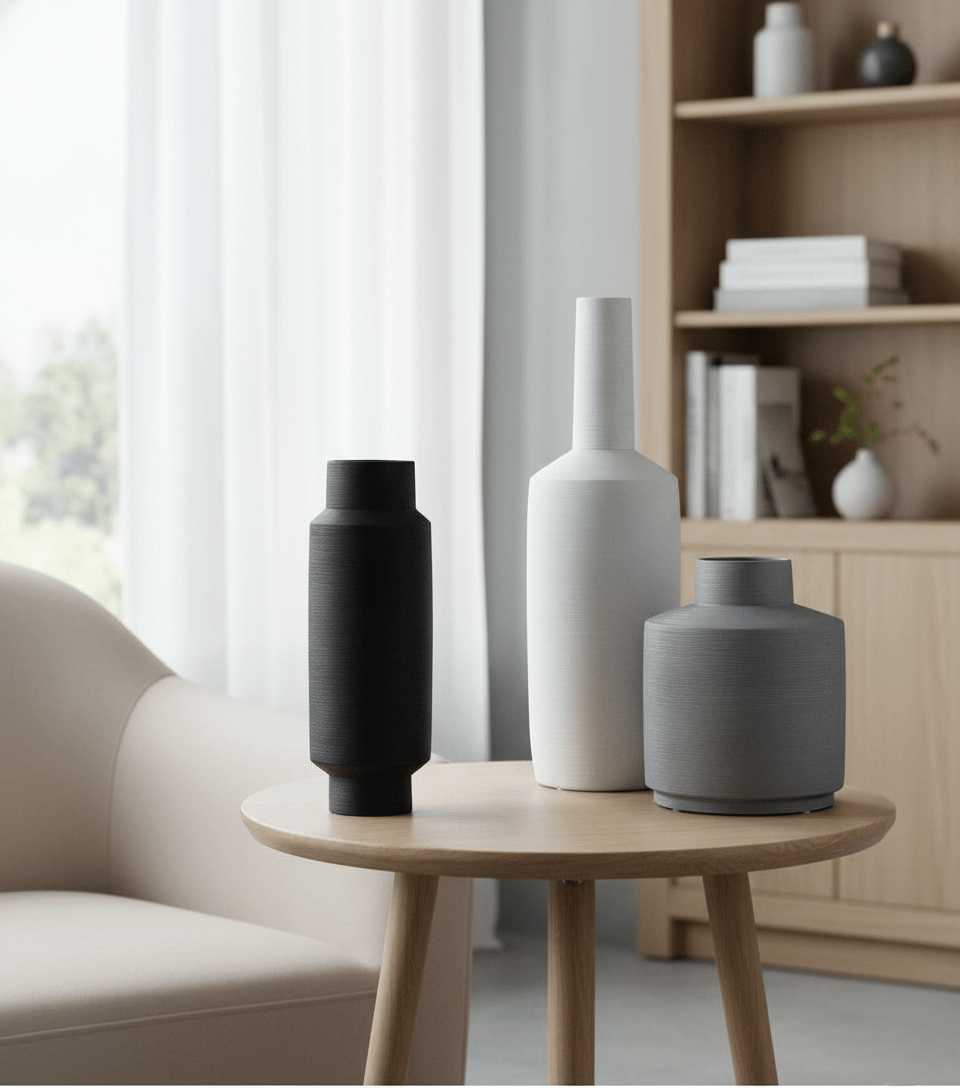 Novita Casa - Modern Art Deco Ceramic Vase - Novita Casa