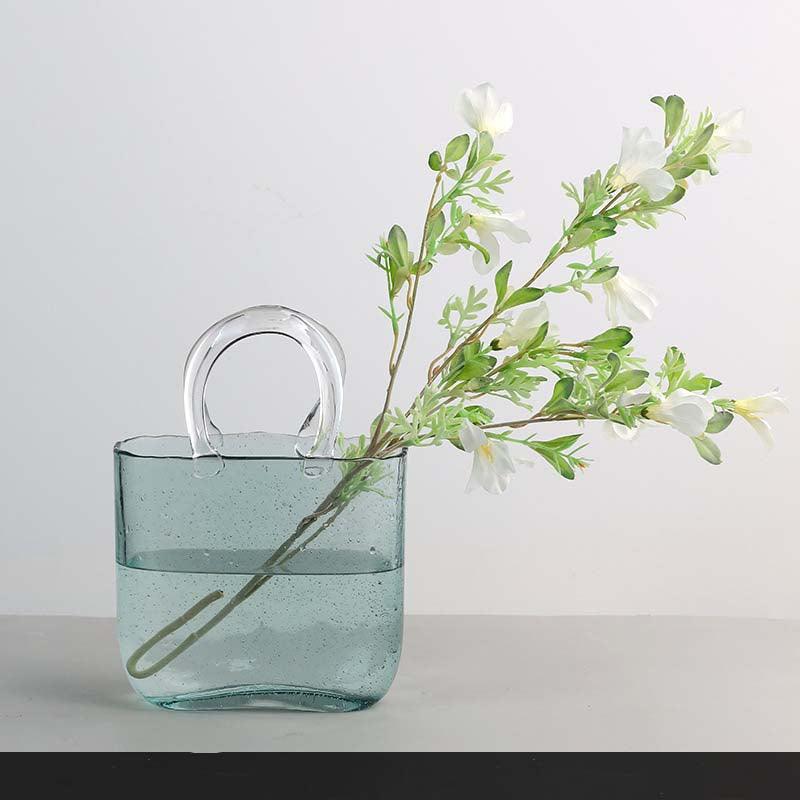 Novita Casa - Modern Art Glass Tote Vase - Novita Casa