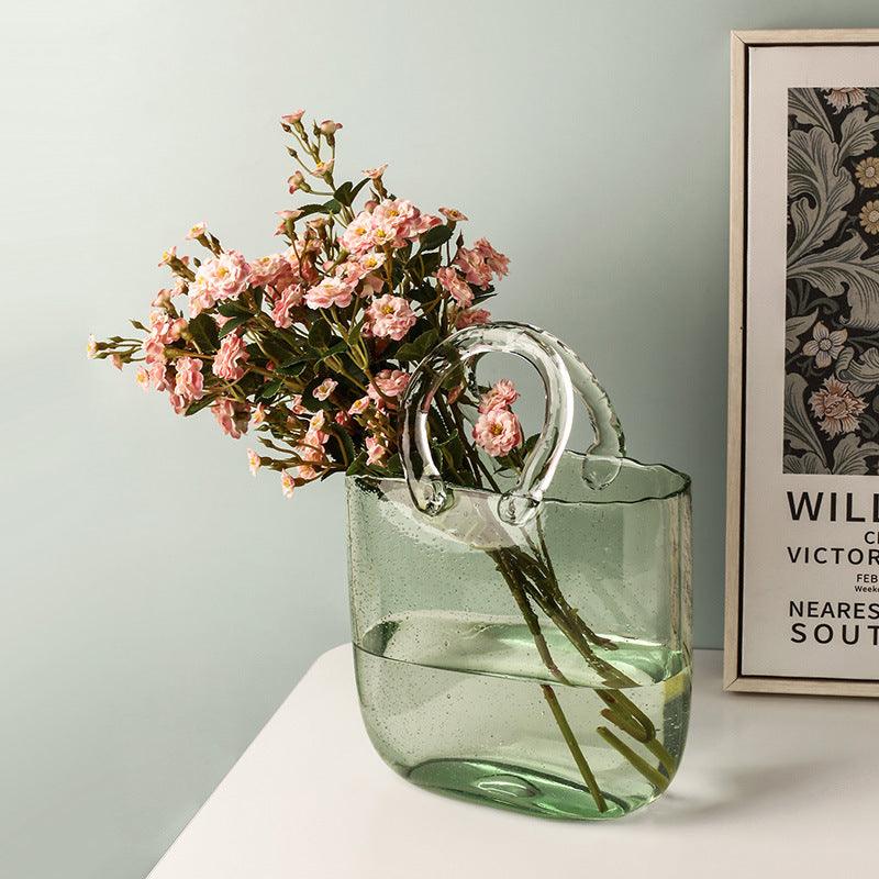 Novita Casa - Modern Art Glass Tote Vase - Novita Casa