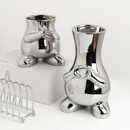 Novita Casa - Modern Monochrome Ceramic Vase - Novita Casa