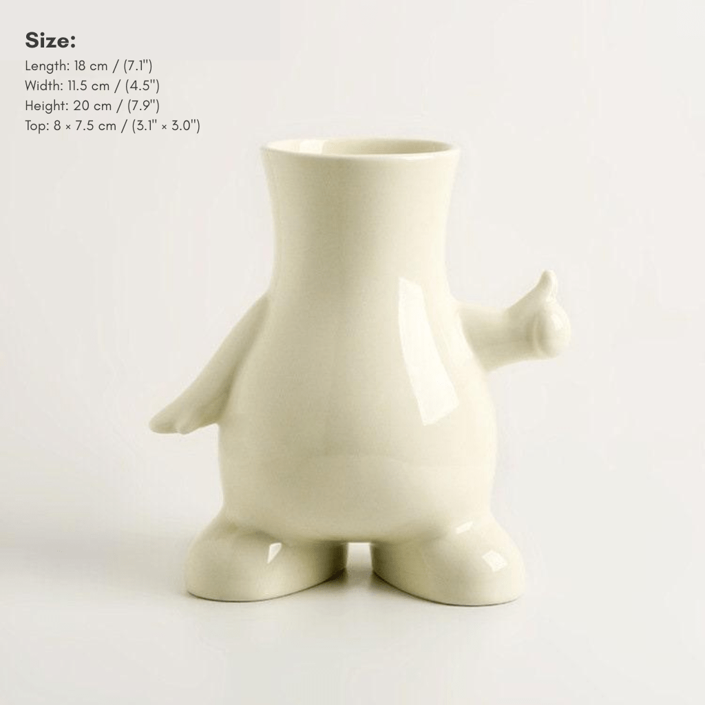 Novita Casa - Modern Monochrome Ceramic Vase - Novita Casa