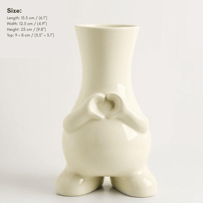 Novita Casa - Modern Monochrome Ceramic Vase - Novita Casa