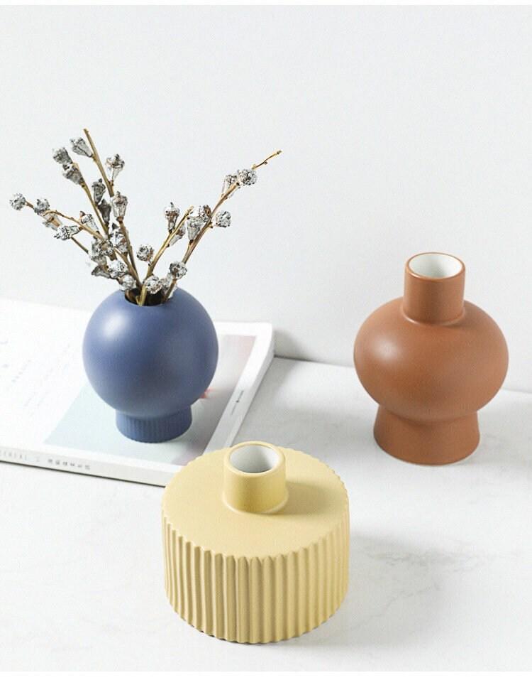 Novita Casa - Modern Pastel Ceramic Vase Set - Novita Casa