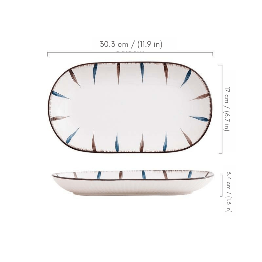 Novita Casa - Modern Striped Ceramic Tableware - Novita Casa