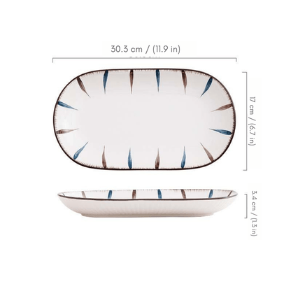 Novita Casa - Modern Striped Ceramic Tableware - Novita Casa