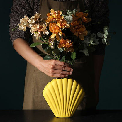 Novita Casa - Morandi Shell Ceramic Vase - Novita Casa
