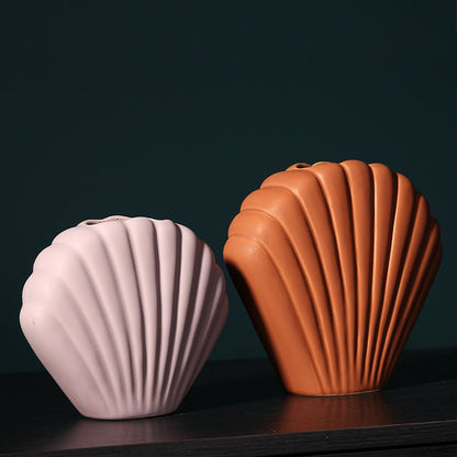 Novita Casa - Morandi Shell Ceramic Vase - Novita Casa