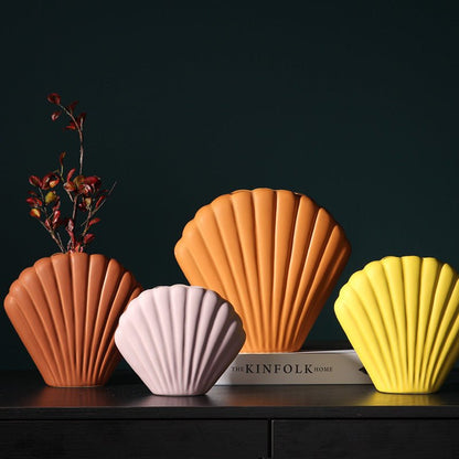 Novita Casa - Morandi Shell Ceramic Vase - Novita Casa