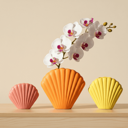 Novita Casa - Morandi Shell Ceramic Vase - Novita Casa