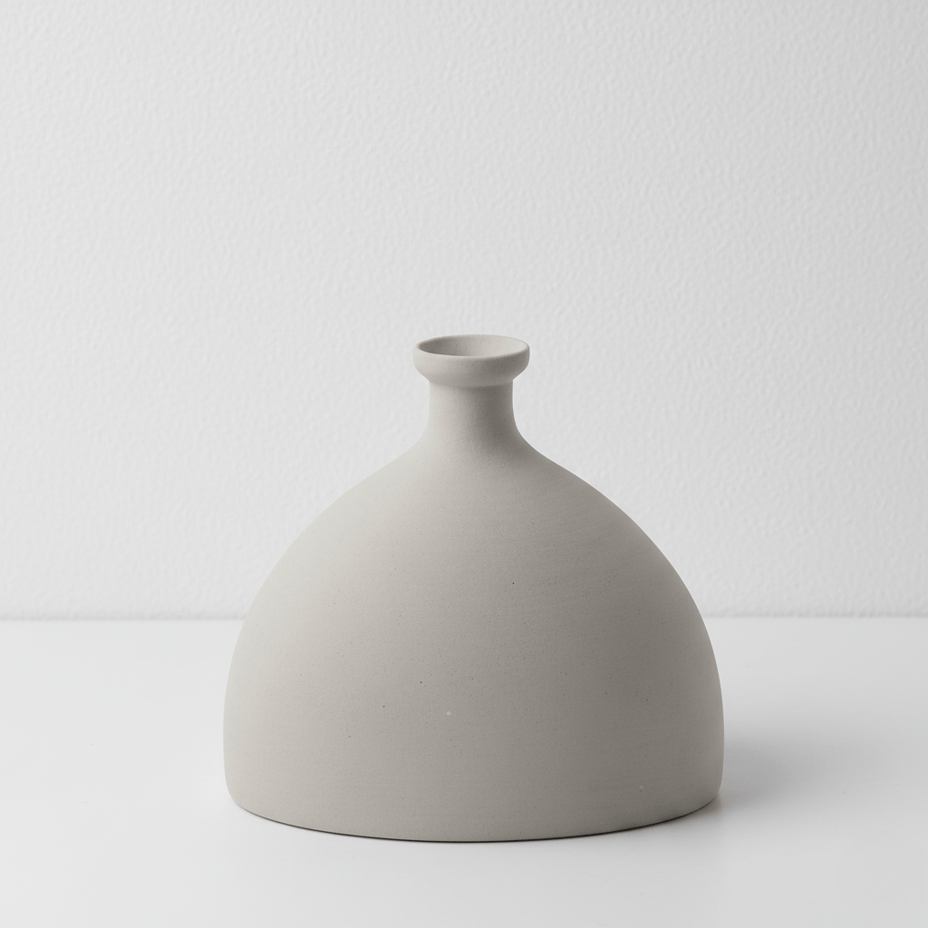 Novita Casa – Nordic Ceramic Vase Decor 10in Irregular Shape High - Quality Minimalist Design - Novita Casa