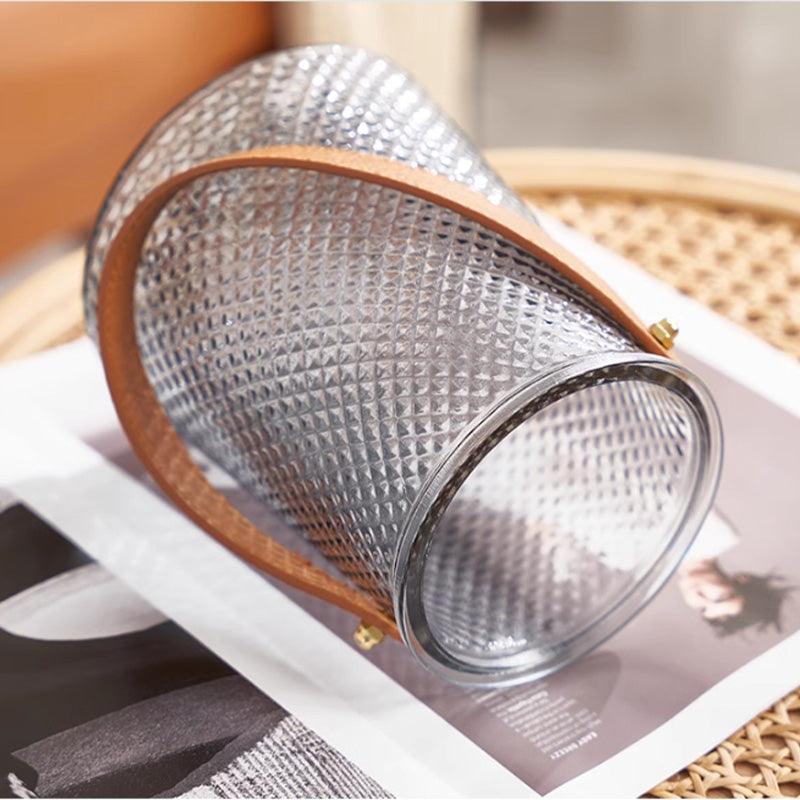 Novita Casa - Stylish Leather Tote Vase Set - Novita Casa