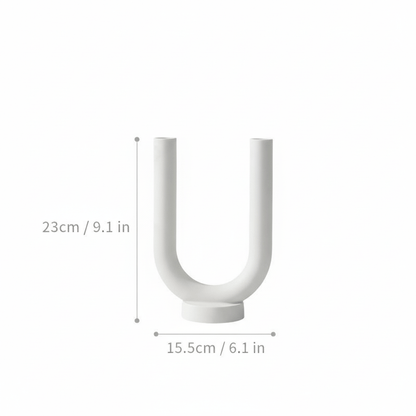 Novita Casa - White Clay Candle Holder - Novita Casa