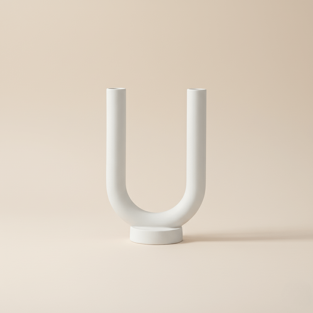 Novita Casa - White Clay Candle Holder - Novita Casa