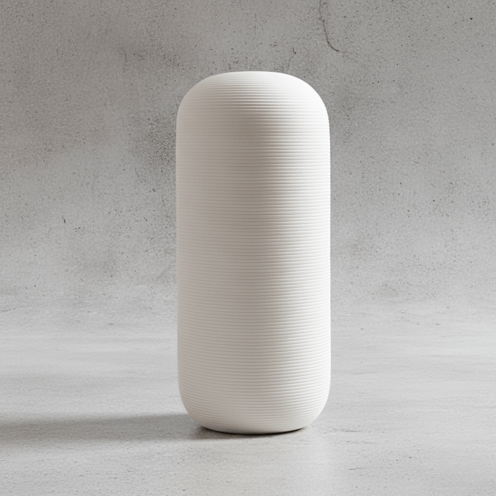 Novita Casa – White Nordic Ceramic Vase Decor Minimalist Matte Design - Novita Casa