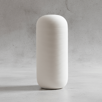 Novita Casa – White Nordic Ceramic Vase Decor Minimalist Matte Design - Novita Casa